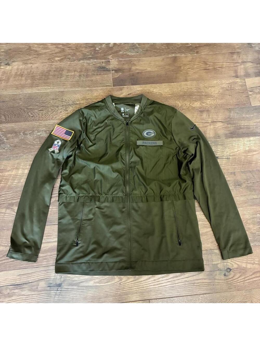 Nike Green Bay Packers Salute To Service windbreaker jacket